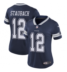 Women's Nike Dallas Cowboys #12 Roger Staubach Elite Navy Blue Team Color NFL Jersey