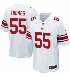 Men's Nike New York Giants #55 J.T. Thomas Game White NFL Jersey