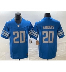 Men's Nike Detroit Lions #20 Barry Sanders Blue 2023 F.U.S.E. Vapor Untouchable Limited Football Stitched Jersey