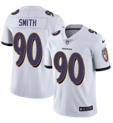 Men's Nike Baltimore Ravens #90 Za'Darius Smith White Vapor Untouchable Limited Player NFL Jersey
