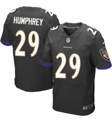 Men's Nike Baltimore Ravens #29 Marlon Humphrey Elite Black Alternate NFL Jersey Men's Nike Baltimore Ravens #29 Marlon Humphrey Elite Black Alternate NFL Jersey