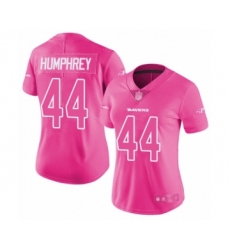 Women's Baltimore Ravens #44 Marlon Humphrey Limited Pink Rush Fashion Football Jersey Women's Baltimore Ravens #44 Marlon Humphrey Limited Pink Rush Fashion Football Jersey