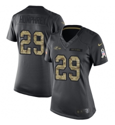 Women's Nike Baltimore Ravens #29 Marlon Humphrey Limited Black 2016 Salute to Service NFL Jersey Women's Nike Baltimore Ravens #29 Marlon Humphrey Limited Black 2016 Salute to Service NFL Jersey