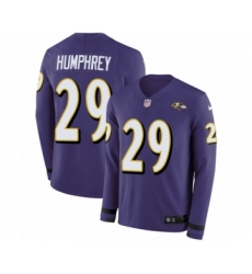 Youth Nike Baltimore Ravens #29 Marlon Humphrey Limited Purple Therma Long Sleeve NFL Jersey Youth Nike Baltimore Ravens #29 Marlon Humphrey Limited Purple Therma Long Sleeve NFL Jersey