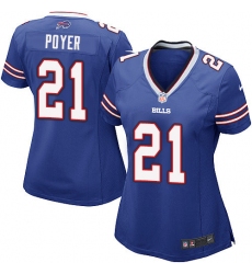 Women's Nike Buffalo Bills #21 Jordan Poyer Game Royal Blue Team Color NFL Jersey