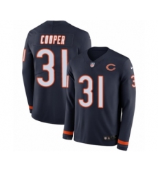 Youth Nike Chicago Bears #31 Marcus Cooper Limited Navy Blue Therma Long Sleeve NFL Jersey