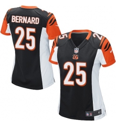 Women's Nike Cincinnati Bengals #25 Giovani Bernard Game Black Team Color NFL Jersey