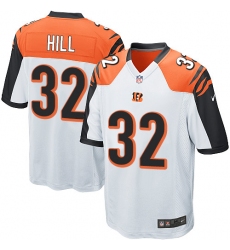 Youth Nike Cincinnati Bengals #32 Jeremy Hill Game White NFL Jersey