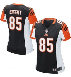 Women's Nike Cincinnati Bengals #85 Tyler Eifert Game Black Team Color NFL Jersey