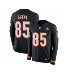 Youth Nike Cincinnati Bengals #85 Tyler Eifert Limited Black Therma Long Sleeve NFL Jersey