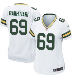 Women's Nike Green Bay Packers #69 David Bakhtiari Game White NFL Jersey