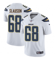 Men's Nike Los Angeles Chargers #68 Matt Slauson White Vapor Untouchable Limited Player NFL Jersey