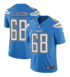 Youth Nike Los Angeles Chargers #68 Matt Slauson Elite Electric Blue Alternate NFL Jersey