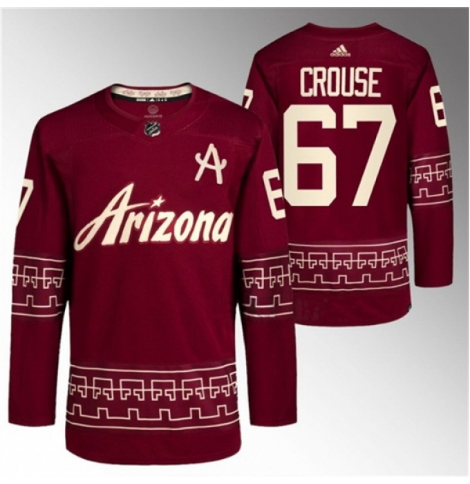 Men's Arizona Coyotes #67 Lawson Crouse Garnet Alternate Pro Jersey