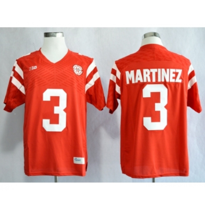 Nebraska Cornhuskers 3 Taylor Martinez Red College Football Jersey