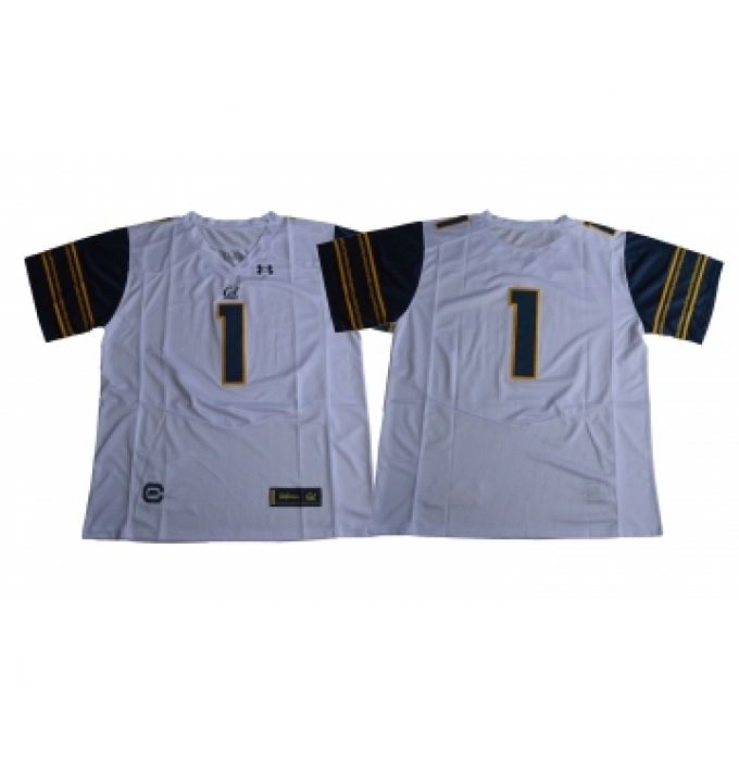 California Golden Bears 1 DeSean Jackson White College Football Jersey