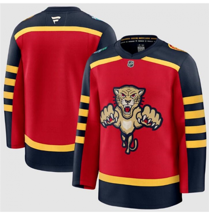 Men's Florida Panthers Blank Red 2026 Winter Classic Stitched Hockey Jersey