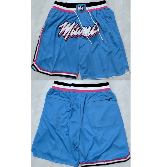 Men's Miami Heat Blue Shorts (Run Small)