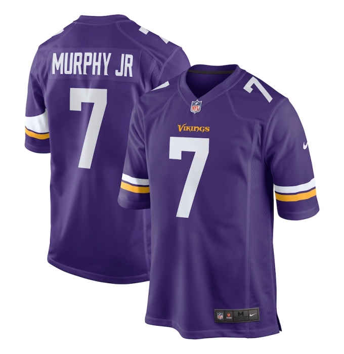 Men's Minnesota Vikings #7 Byron Murphy Jr. Nike Purple NFL Game Jersey