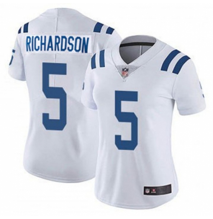 Women Indianapolis Colts #5 Anthony Richardson White 2024 F U S E Vapor Limited Stitched Football Jersey