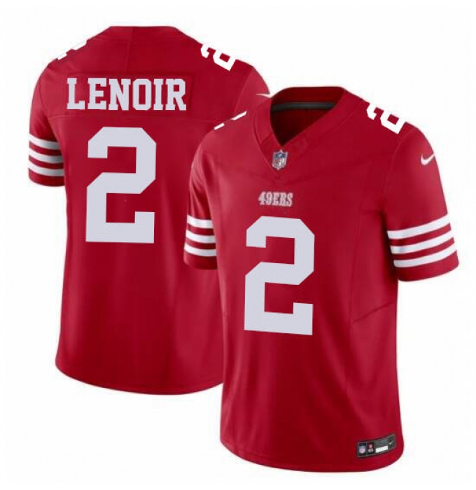 Youth San Francisco 49ers #2 Deommodore Lenoir Red Nike Scarlet Limited Jersey